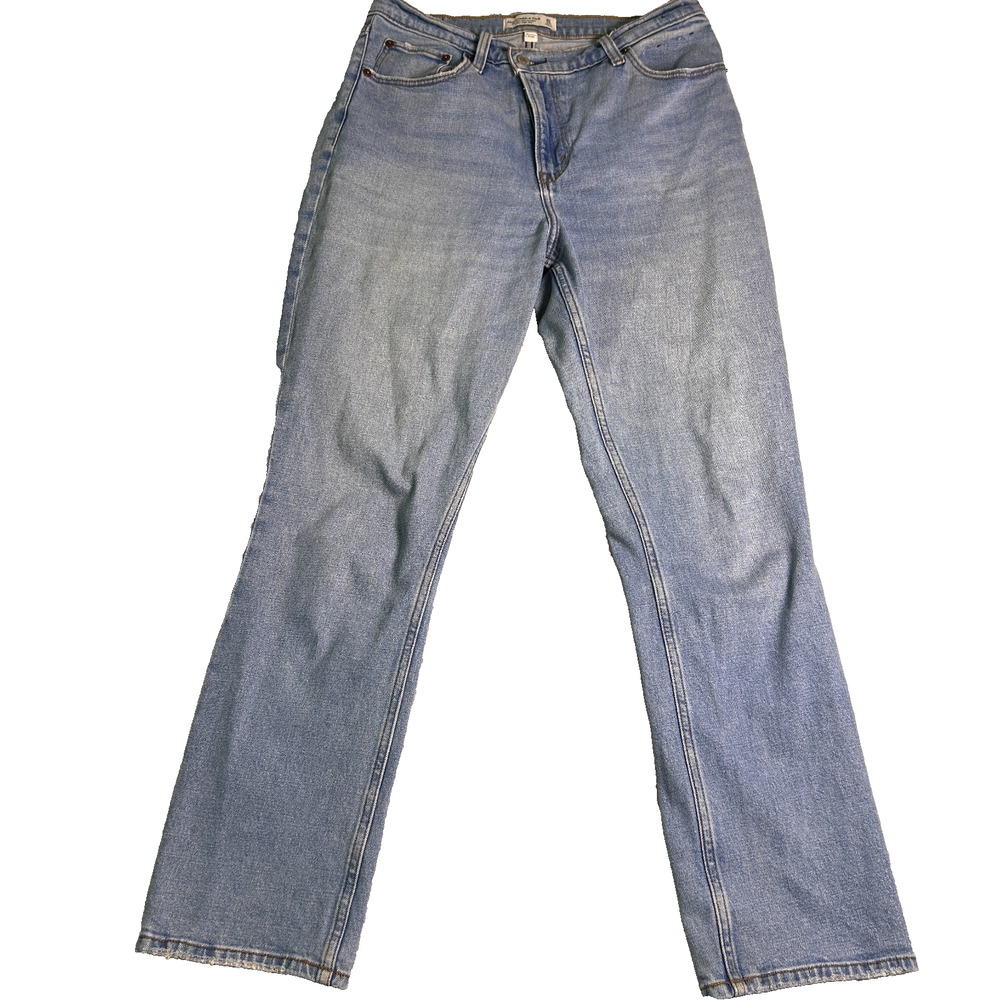 Abercrombie Fitch Curve Love The 90s Slim Straight Jeans Womens 30/10 High Rise